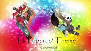 Undertale AU Inktale  Prepare Your Palette amp Painttrousle Ink Papyrus Theme [upl. by Aloivaf]