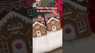 Pottery barn Christmas dupes at World Market worldmarket halloween christmas [upl. by Ahsratal206]