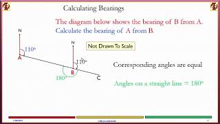 Bearing 1 Part 2 Calculating Bearings [upl. by Asilanom]