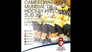 IIHF ICE HOCKEY U20 WORLD CHAMPIONSHIP Div II Group B Serbia  Belgium [upl. by Hobard743]