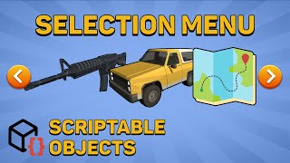 LEVELCARWEAPON Selection with Unity Scriptable Objects [upl. by Berk]