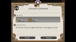 PC FFXIV 70  ROLE1  Uncouth Customers Lv90 [upl. by Dysart]