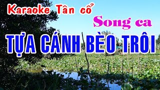 Karaoke tân cổ TỰA CÁNH BÈO TRÔI  SONG CA Minh Vương  Bích Hạnh [upl. by Iadahs]