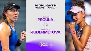 Jessica Pegula vs Veronika Kudermetova  2023 Tokyo Final  WTA Match Highlights [upl. by Gelasius]