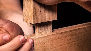 How to cut a MORTICE AND TENON JOINT by HAND [upl. by Obeded]