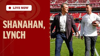 John Lynch and Kyle Shanahan Recap Day 2 of the 2023 NFL Draft  49ers [upl. by Eenej939]