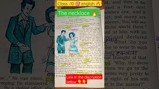 the necklace class 10 English [upl. by Aynekat]