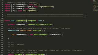 Creating A Simple setState Store Using An RxJS BehaviorSubject In Angular 6110 [upl. by Ecadnak849]