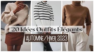 🍂Garde Robe capsule 20 Idées Outfits élégants à porter cet AutomneHiver [upl. by Meeharbi152]