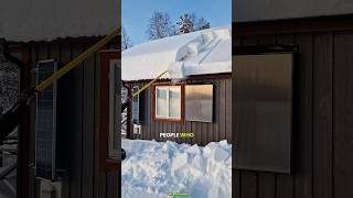 How do people remove snow from their homestrendingfacts viralfactsvideo amazing sfacts [upl. by Ennasus]