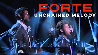 Forte Tenors  Unchained Melody amp TenorJoshPage Story  Americas Got Talent  Radio City [upl. by Eivlys]