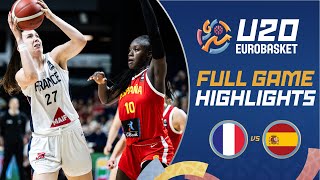 Final France 🇫🇷 vs Spain 🇪🇸  Extended Highlights  FIBA U20 Womens EuroBasket 2024 [upl. by Keryt]