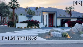 PALM SPRINGS California  driving tour 4K [upl. by Naruq]