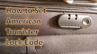 How to Set American Tourister Lock  How to reset the number lock of American Tourister Suitcase [upl. by Norrie]