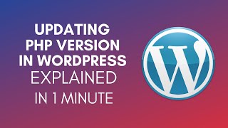 How To Update PHP Version In WordPress 2025 [upl. by Ardnyk496]