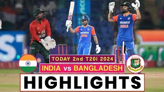 IND vs BAN 2nd T20 Highlights 2024  India vs Bangladesh Highlights 2024  Nitish Reddy Batting [upl. by Eveivenej]