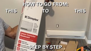 Installing A Dimplex Baseboard Heater DIY [upl. by Ambrosia]