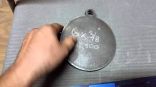 Ar500 6quot steel target Ebay seller KYLHARN Review [upl. by Nevile]