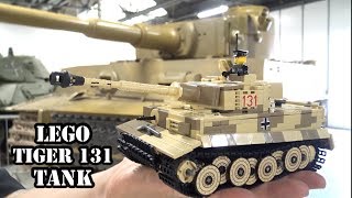 LEGO WWII Tiger 131 Tank Meets a Real Tiger 131 [upl. by Etnoid599]