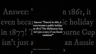 quotWhy is the Melbourne Cup Called The Race That Stops a Nation 🇦🇺🏆 MelbourneCup2024 [upl. by Shamus]