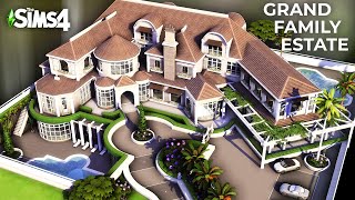 Sims 4 FAMILY MANSION OF YOUR DREAMS 7 Bedrooms 3 Pools amp Home Gym No CC [upl. by Rebmat977]