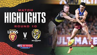 Brisbane Lions v Richmond Highlights  Round 10 2024  AFL [upl. by Kaspar]