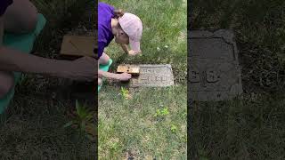 Unearthing baby Angies headstone [upl. by Alamat]