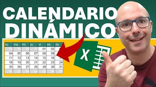 ✅ CALENDARIO DINÁMICO EN excel [upl. by Nnylaf]