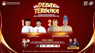 DEBAT PERTAMA CALON GUBERNUR DAN WAKIL GUBERNUR KALIMANTAN SELATAN TAHUN 2024 [upl. by Nylkoorb]