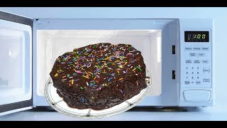 How To Make Eggless Microwave Cake  Quick Microwave chocolate Cake [upl. by Brookes]