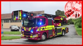 SLAGELSE HØJDEREDNING S1 slagelse brand amp redning brandbil i udrykning Feuerwehr ausrück 緊急走行 消防車 [upl. by Herrera74]