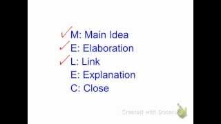 How to Write a MELEC Paragraph [upl. by Chatwin262]