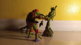 Raph and Leo vs Snakeweed TMNT STOP MOTION [upl. by Swann]