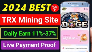 New TRX Earning Site  Tron Mining Site Today  New TRX Earning Site  Tron Mining Site Today [upl. by Weaks710]