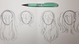 4 Ways to Draw Hair [upl. by Laehpar124]