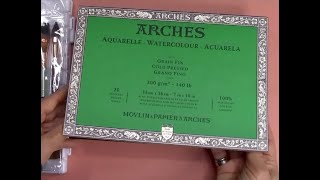 Arches Watercolor Block  How to Remove the Paper [upl. by Chaddy]