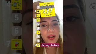 Rating phobias 🤡 🐀 ranking comedy foryou fyp viralvideo girl tiktok grwm [upl. by Dame]