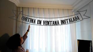 Instalar cortinas y rieles por Cortinasymas [upl. by Natica]