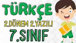 7 Sınıf Türkçe 2Dönem 2Yazılı Soruları Açık Uçlu🧑‍🎓 � Çıkabilir 😊 [upl. by Gussy]