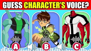 👽Guess The Ben 10 Alien Force Voice Quiz  Ben Tenyson Four Arms Heat Blast Diamond Head XLR8 [upl. by Airottiv378]