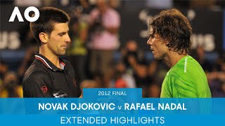 Novak Djokovic v Rafael Nadal Extended Highlights  Australian Open 2012 Final [upl. by Ingram]