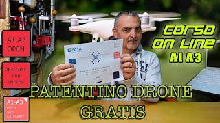 patentino drone GRATIS con EASA [upl. by Viquelia]