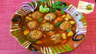 ALBONDIGAS DE CAMARON RECETA 🍤 [upl. by Troc]