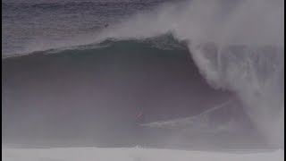 Jojo Roper Huge Mavericks Tow Surf in Slowmo 12282023  Mavericks Awards [upl. by Greenwald]