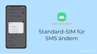 StandardSIM für SMS ändern Android 15 [upl. by Elder571]