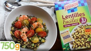 Recette de Salade de lentilles  750g  EXPRESS [upl. by Orren]