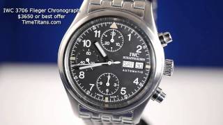 IWC Flieger Chronograph 3706 [upl. by Ianej]