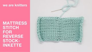 How to make an invisible seam on reverse stockinette stitch  WE ARE KNITTERS [upl. by My]