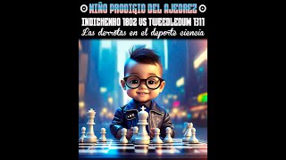 Niño Prodigio del Ajedrez Indichenko 1802 Vs Tweedledum 1311🤯🖖🏻😎♟🔥 [upl. by Hawkie]