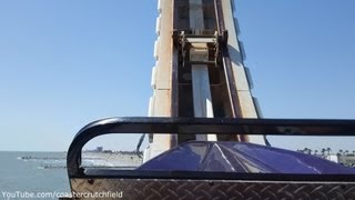 Cyclone HD POV Galveston Island Historic Pleasure Pier [upl. by Elirpa925]